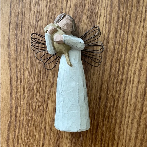 Willow Tree Angel Sculpture Set - Cream and Brown - Picture 2 of 7